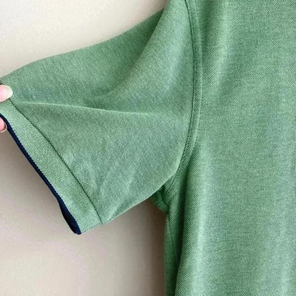Brooks Brothers 346 Solid Piquè Green Slim Fit Polo, Size Large - Picture 5 of 15